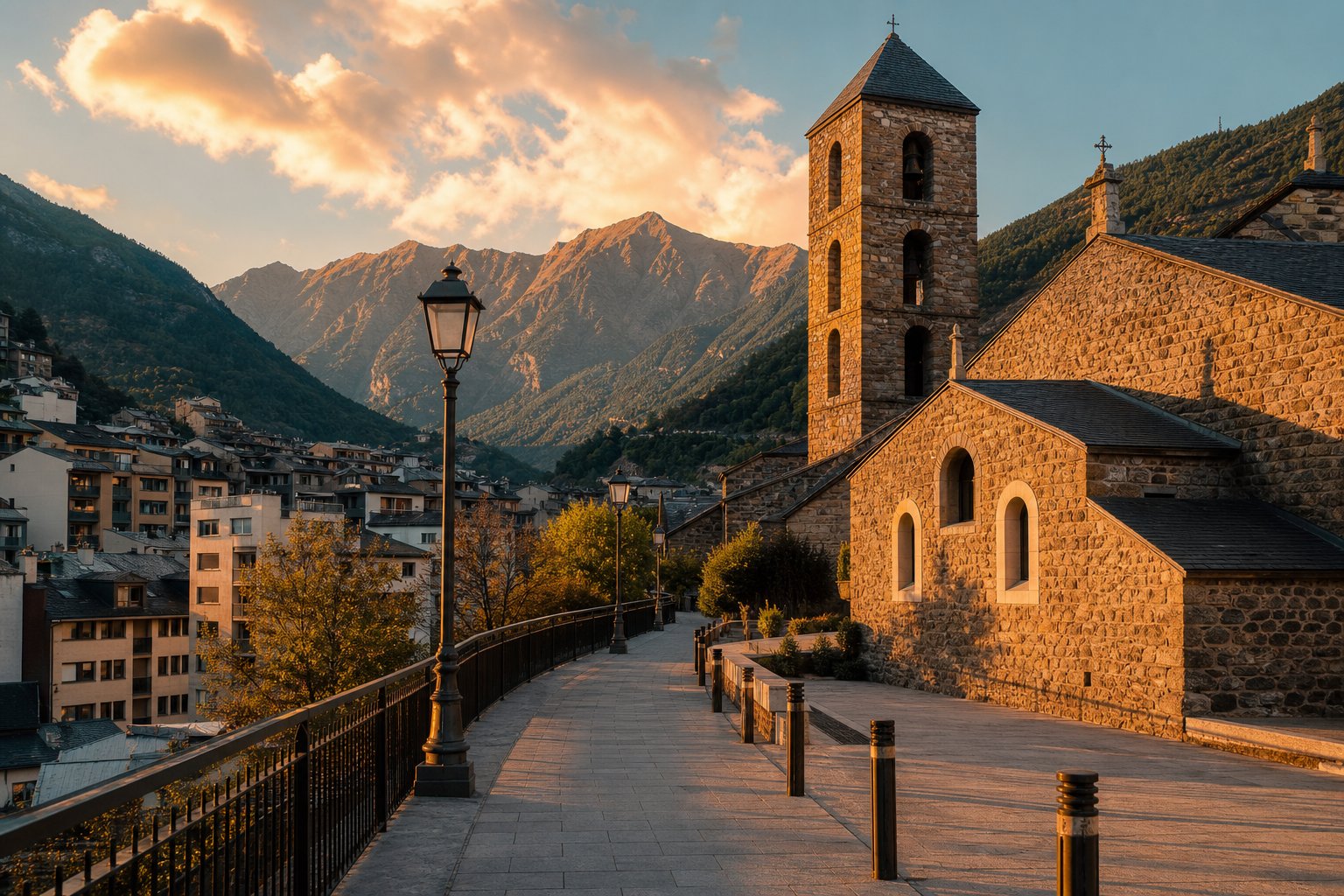Andorra la Vella, Andorra — Pyrenees duty-free lanes, Romanesque valleys and ski slopes