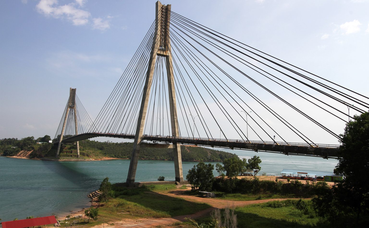 Barelang Bridge connecting Batam to its neighbouring islands, Riau Islands, Indonesia