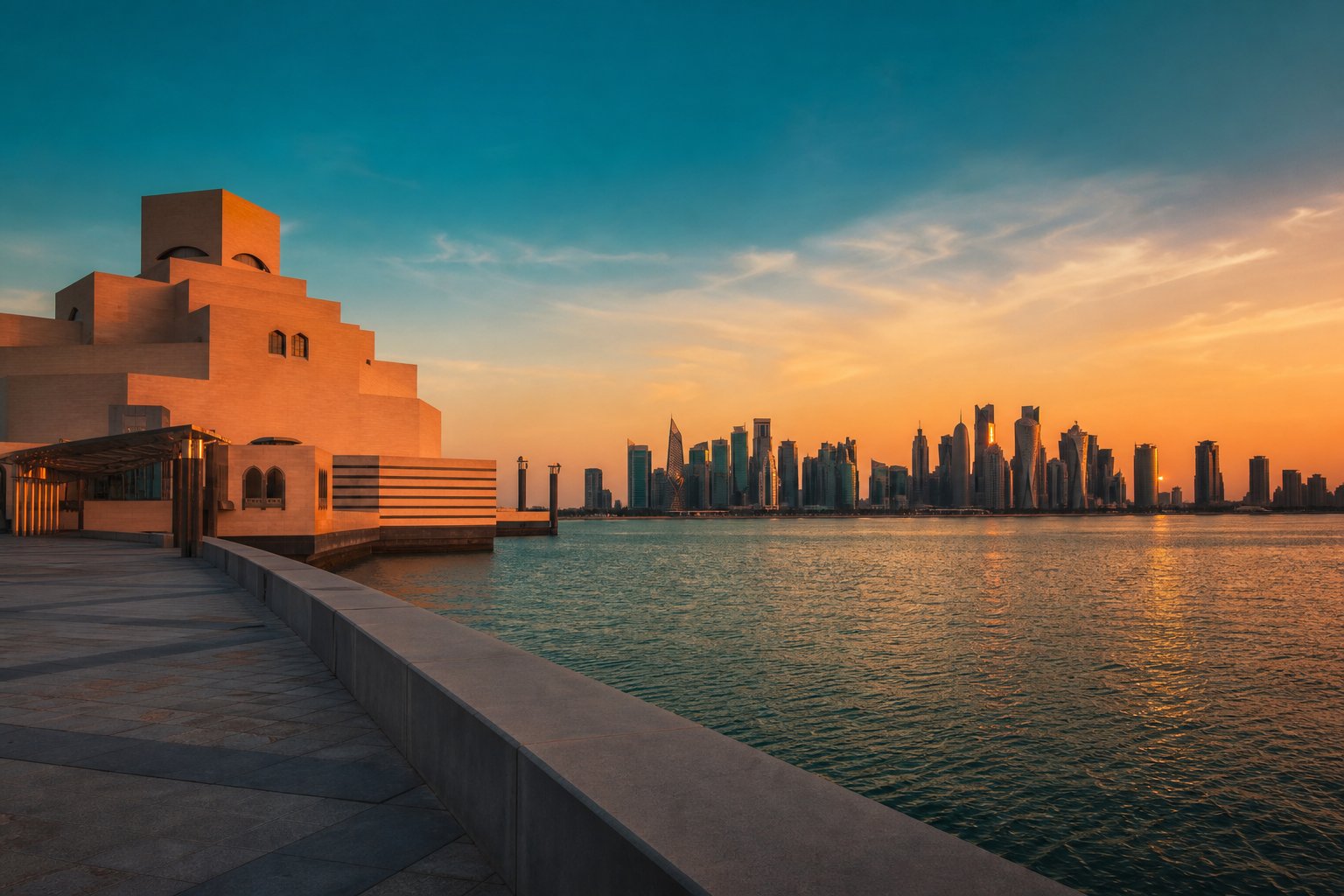Doha, Qatar — Souq spices, desert dunes and museum architecture