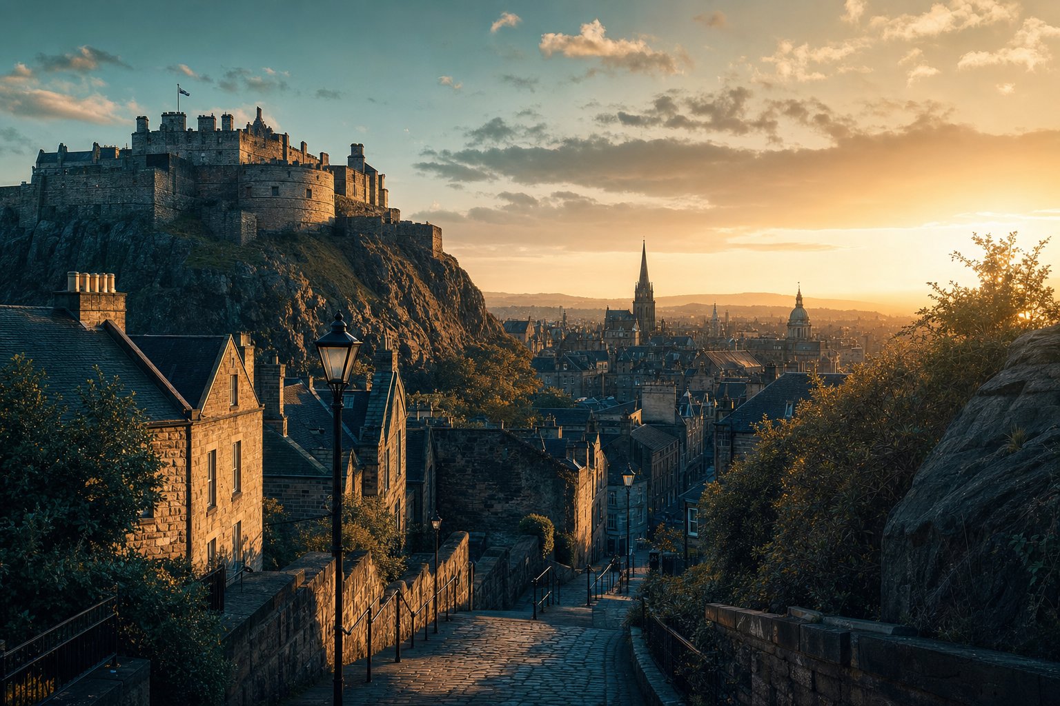 Edinburgh, United Kingdom — Castle crags, festival fever and whisky by the fire