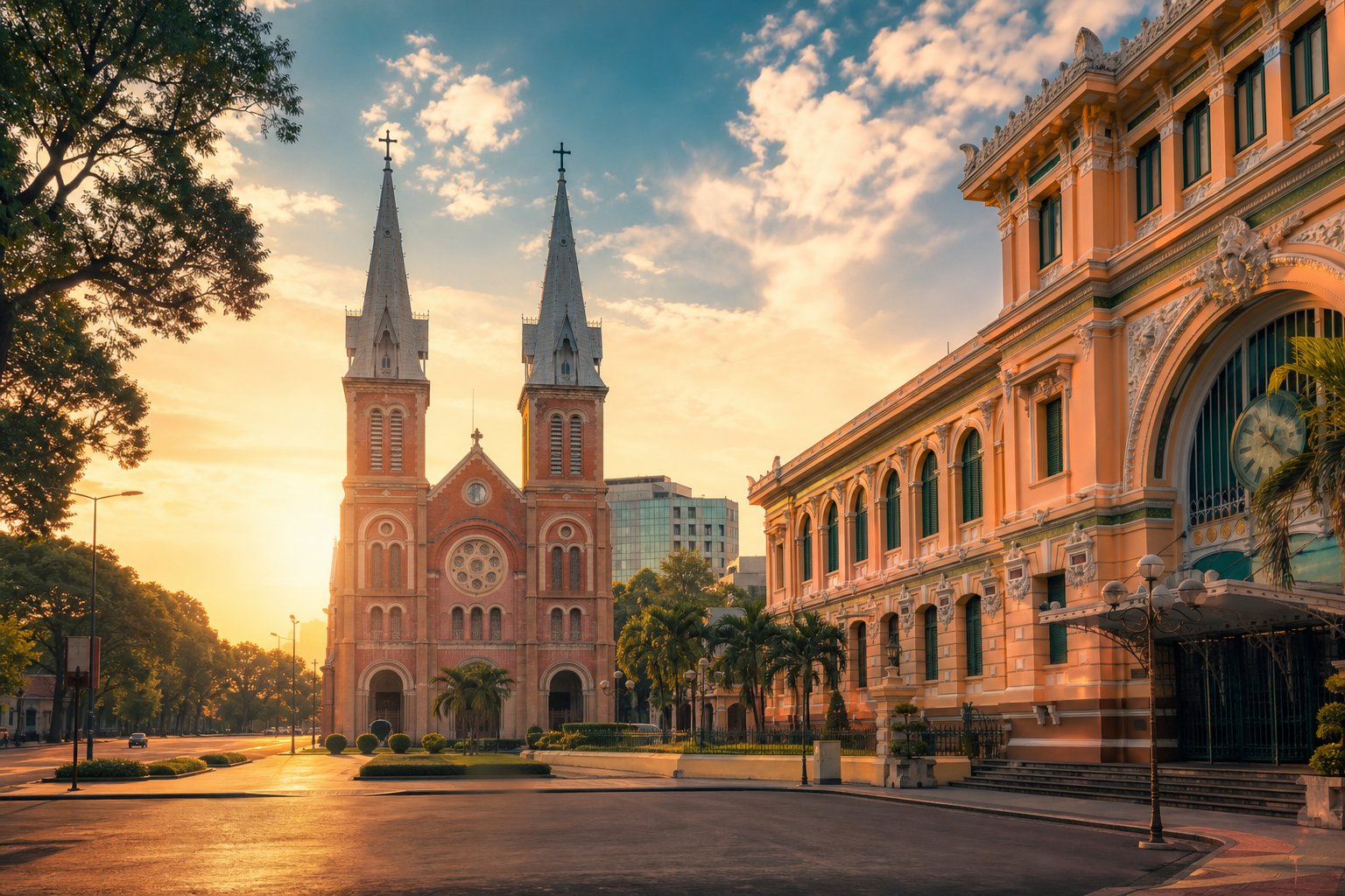 Ho Chi Minh City, Vietnam — Motorbike rivers, street-food alleys and rooftop sundowners