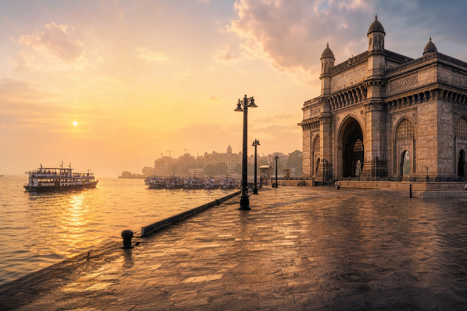 Mumbai, India — Gateway arches, seafront sunsets and Bollywood energy