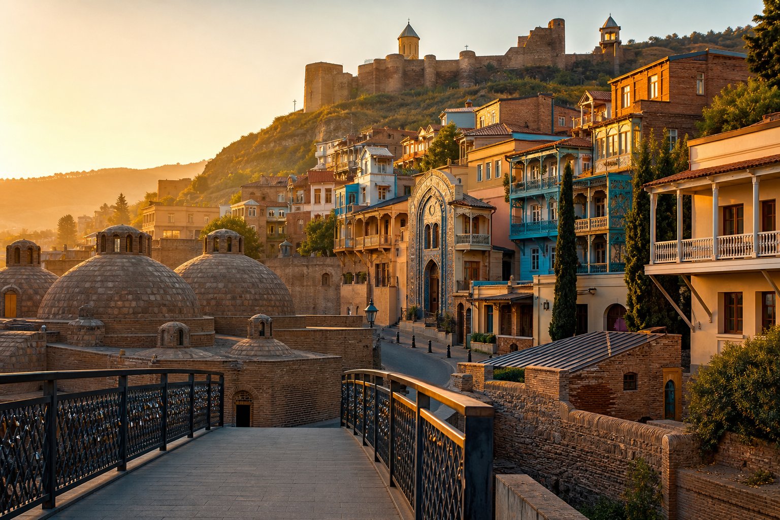 Tbilisi, Georgia — Sulfur baths, wine cellars and Caucasus hill walks